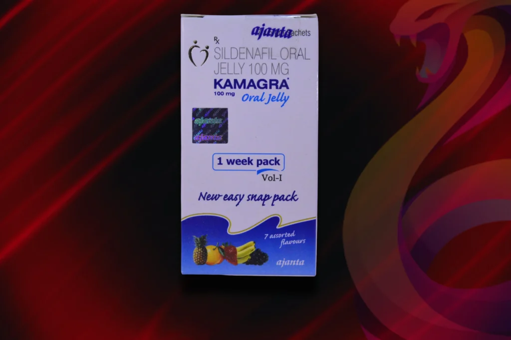 Kamagra Oral Jelly detail na krabicku