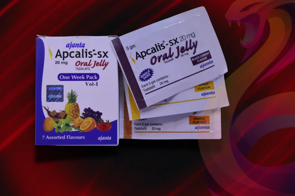 Apcalis Oral Jelly – balenie a tri vrečká