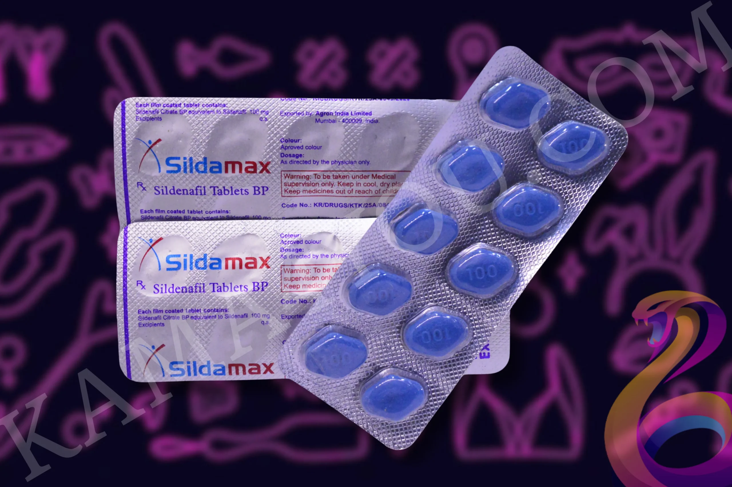 Sildamax - Sildenafil Tablets by Agron