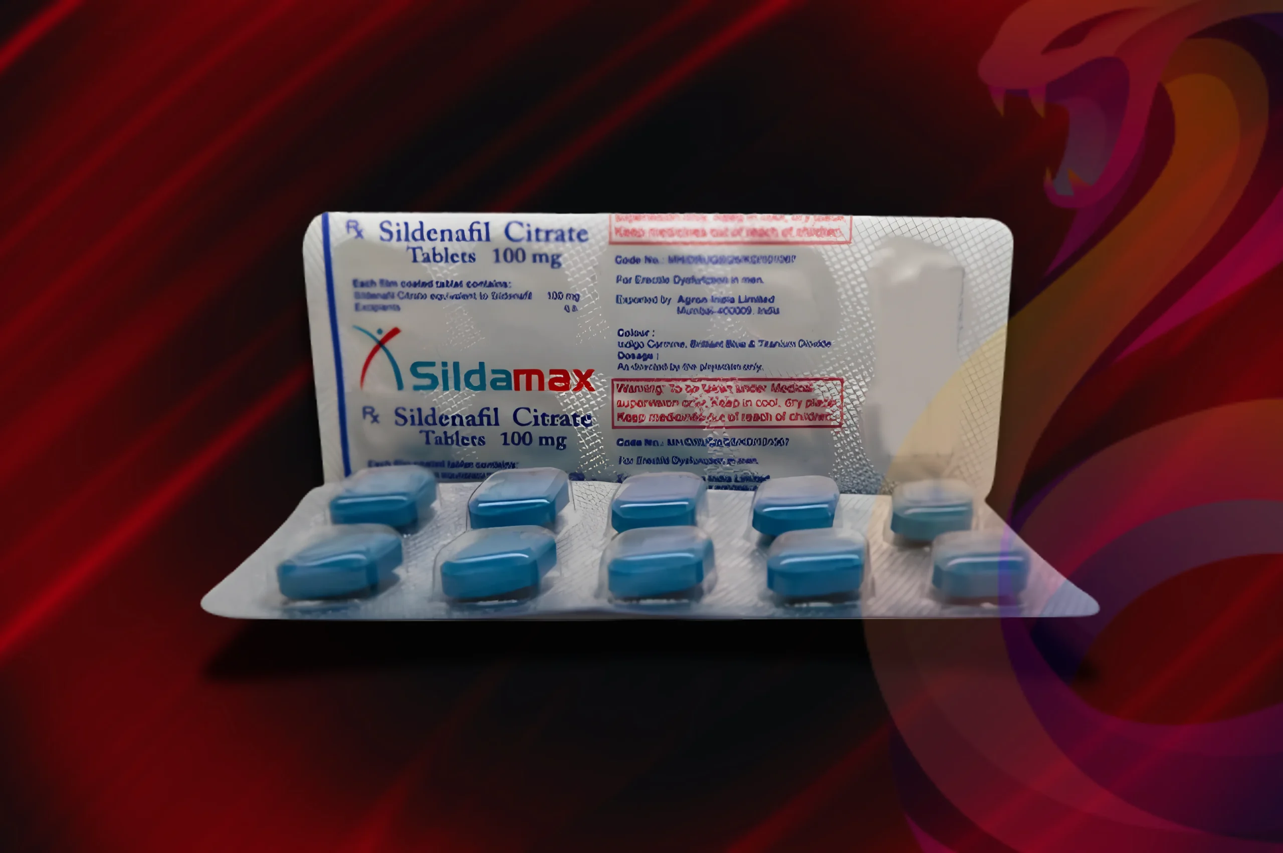Sildamax detail na blistr