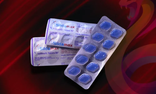 Sildamax (100 mg sildenafil citrátu) – Agron detail na 3 blistry