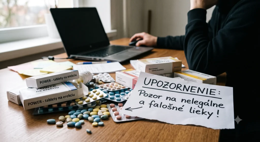 Bezpečnosť nákupu liečiv online: Falošné lieky na erekciu– banner